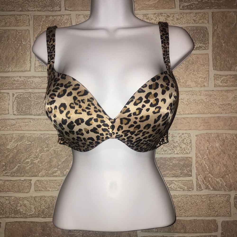 Cacique Leopard bra 44C